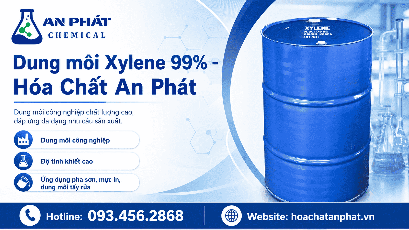 Checklist mua Xylene cho nhà máy: chất lượng, chứng từ và giao hàng